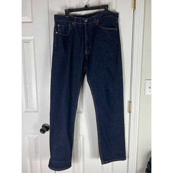505 Levi’s Mens Jeans Size 36/32 - Picture 1 of 5